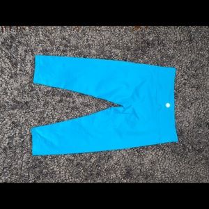 Lululemon bright blue workout leggings!